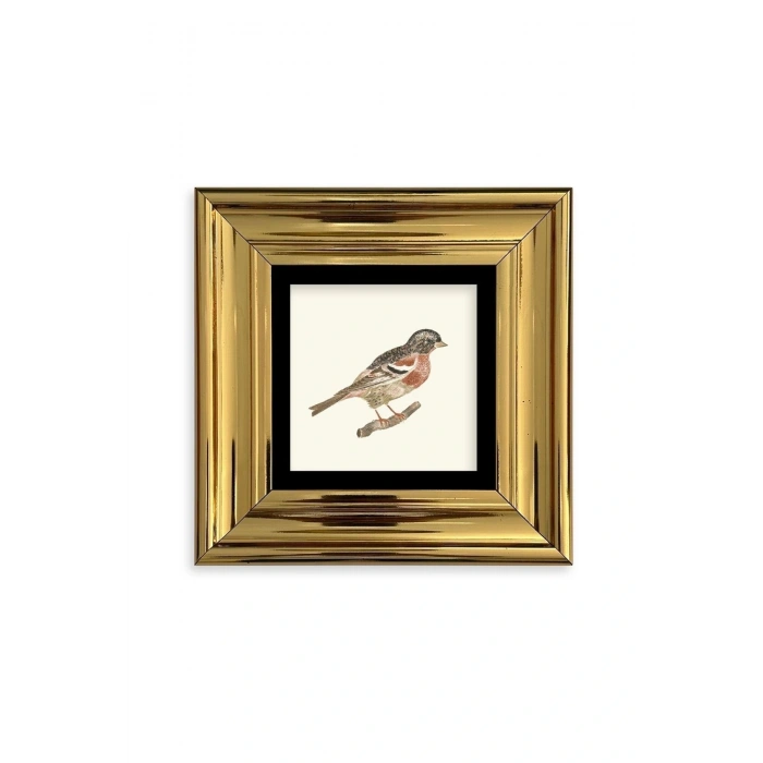 Kuş Çerçeveli Taş Tablo 20 cm