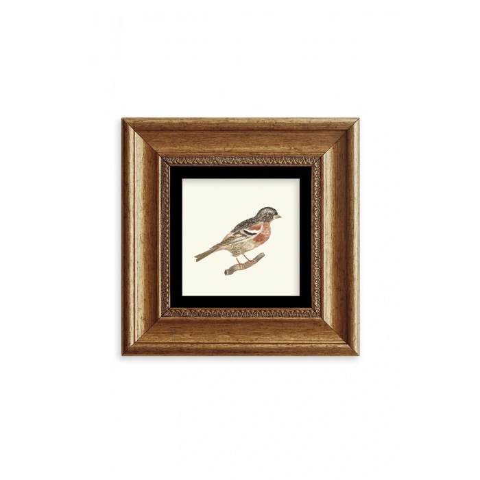 Kuş Çerçeveli Taş Tablo 20 cm