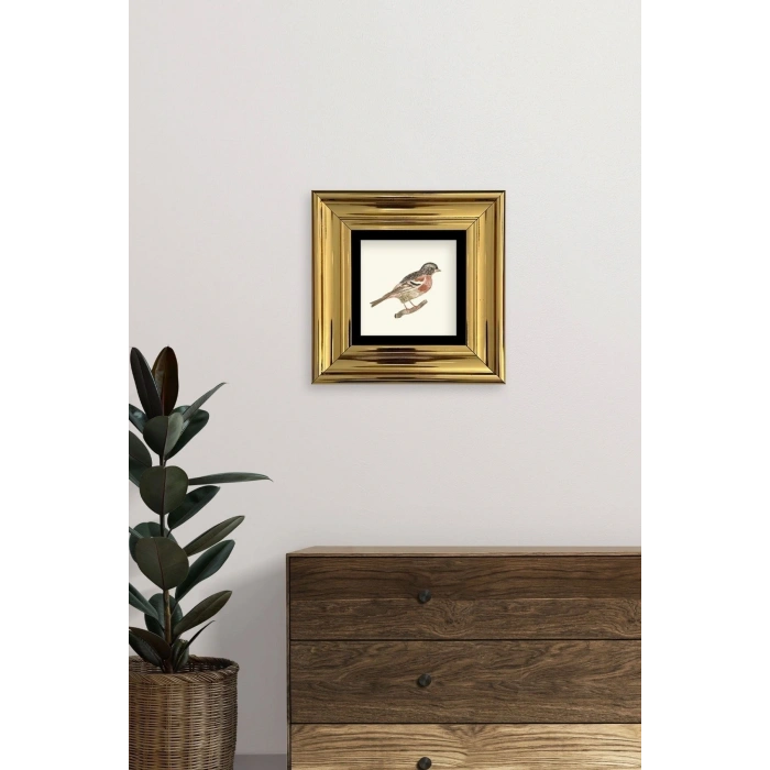 Kuş Çerçeveli Taş Tablo 20 cm