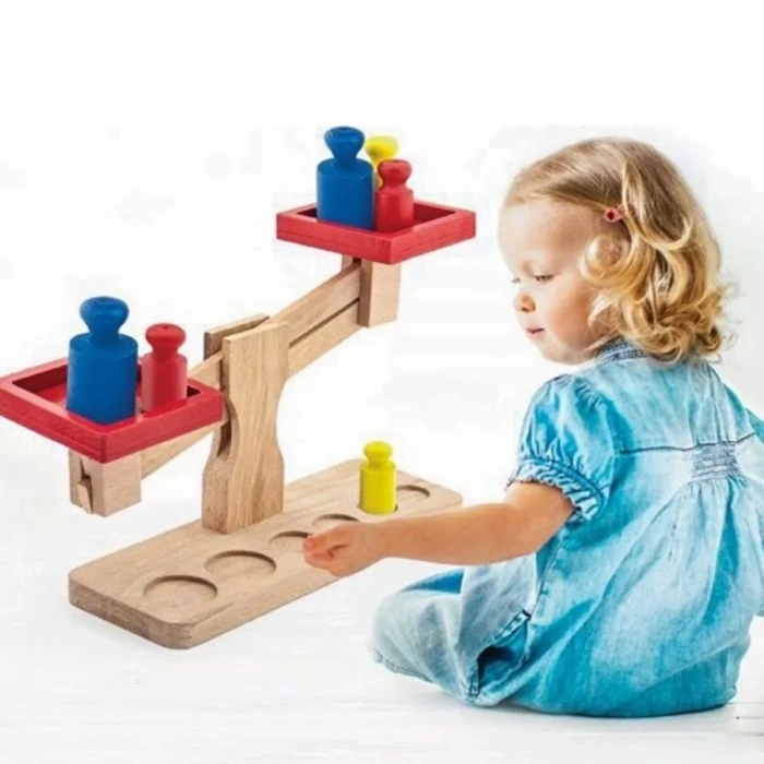 Kutu İçinde Ahşap Terazi 1 Adet