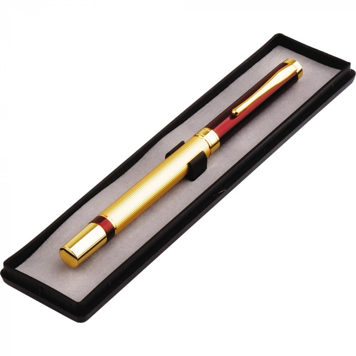 Kutulu Kırmızı Gold Tasarım Roller Kalem