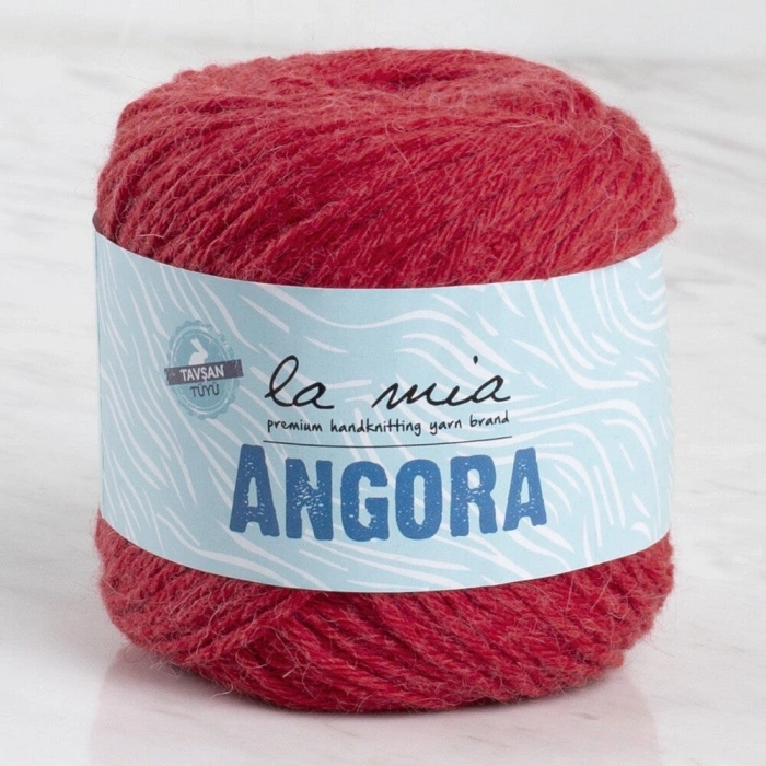 La Mia Angora 50gr Red Hand Knitting Yarn - L004 - 33799