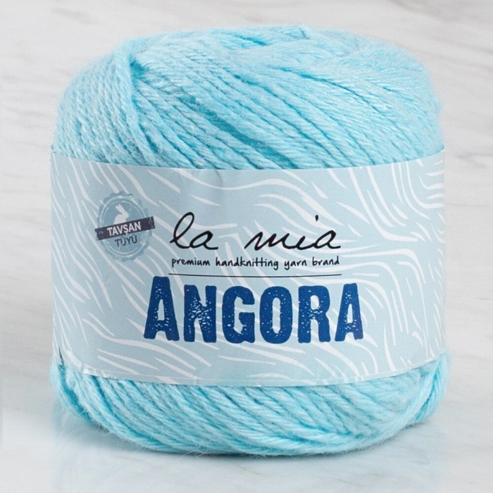 La Mia Angora 50gr Blue Hand Knitting Yarn - L071 - 33802