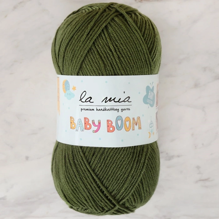 La Mia Baby Boom Asker Yeşili El Örgü İpi - 410 - 34458