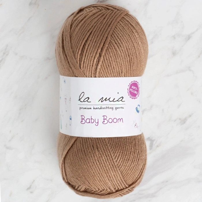 La Mia Baby Boom Brown Hand Knitting Yarn - 1886 - 34113