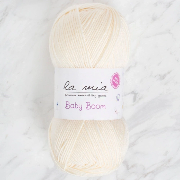 La Mia Baby Boom Cream Knitting Yarn - 25 - 34107