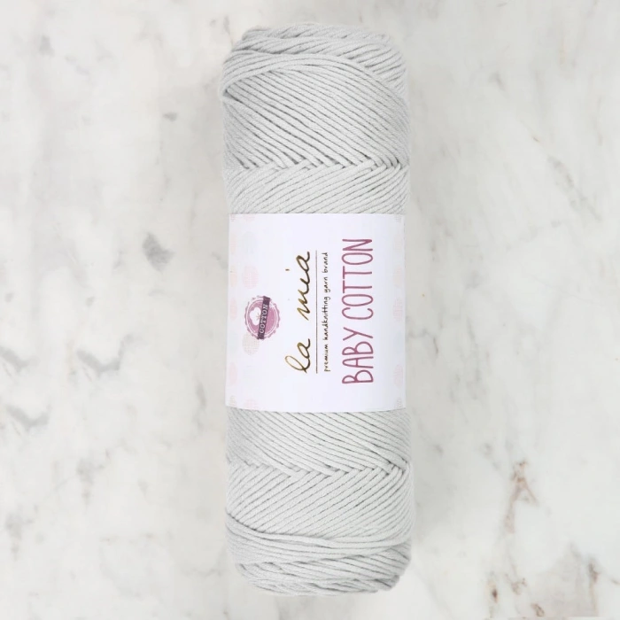 La Mia Baby Cotton Açık Gri El Örgü İpi - L047 - 33624