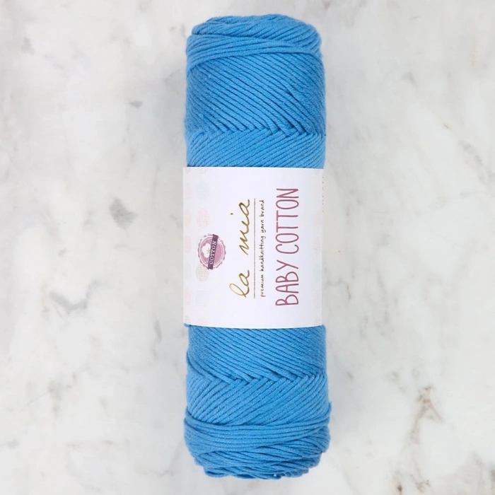 La Mia Baby Cotton Koyu Mavi El Örgü İpi - L034 - 33635