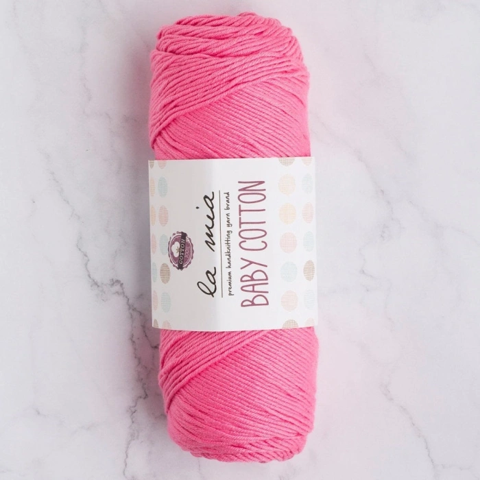 La Mia Baby Cotton Pink Hand Knitting Yarn - L046 - 33645