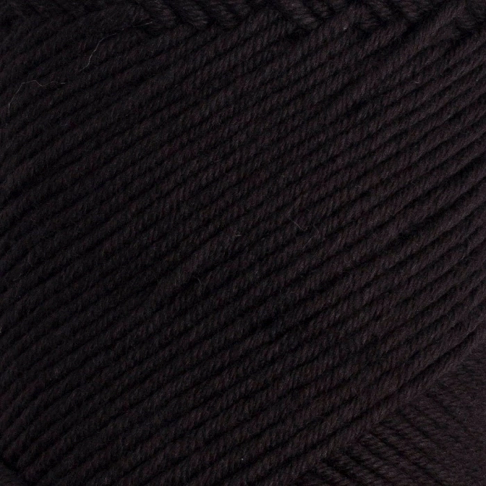 La Mia Baby Cotton Black Hand Knitting Yarn - L006 - 33647