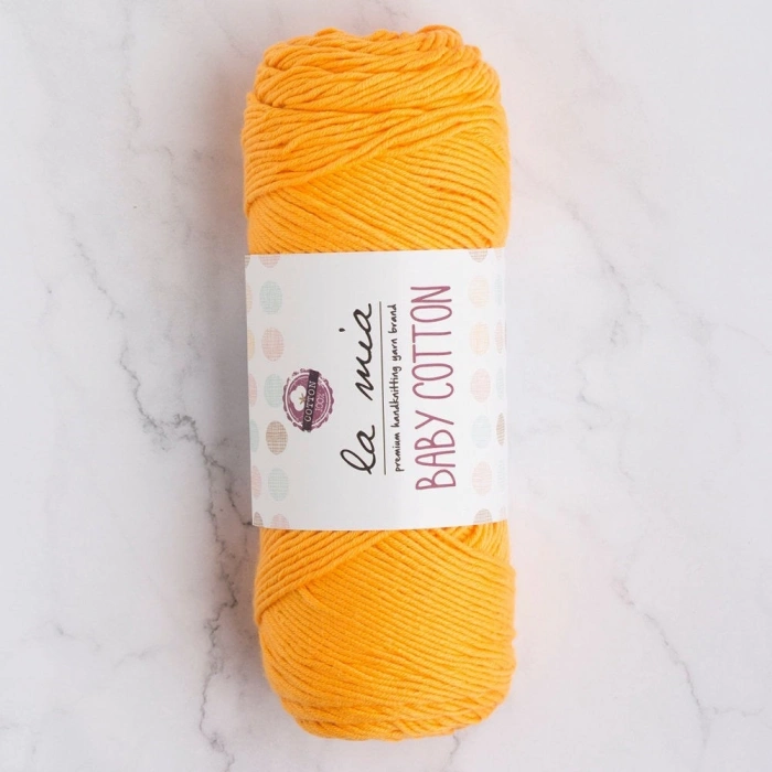 La Mia Baby Cotton Turuncu El Örgü İpi - L037 - 33652
