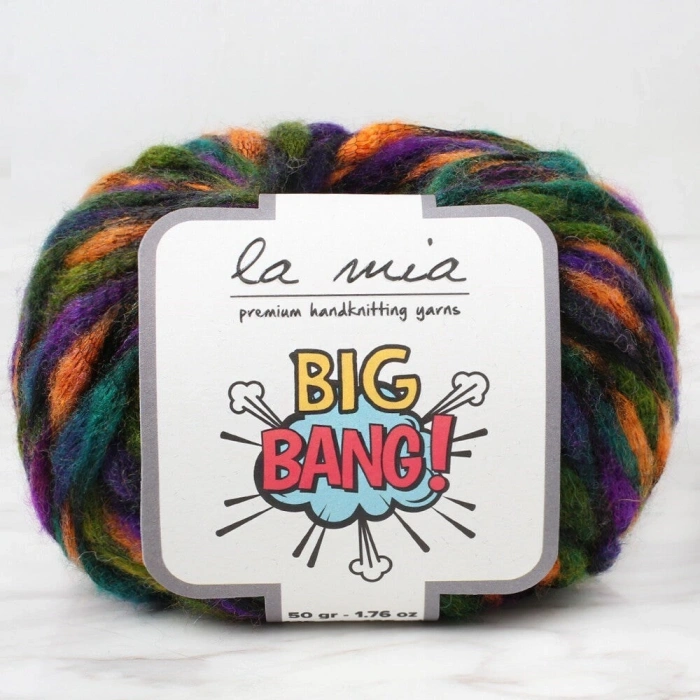 La Mia Big Bang Marbled Hand Knitting Yarn - LBN18 - 34239