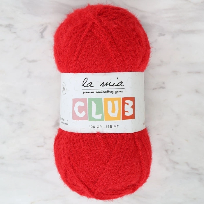 La Mia Club Red Hand Knitting Yarn - 610