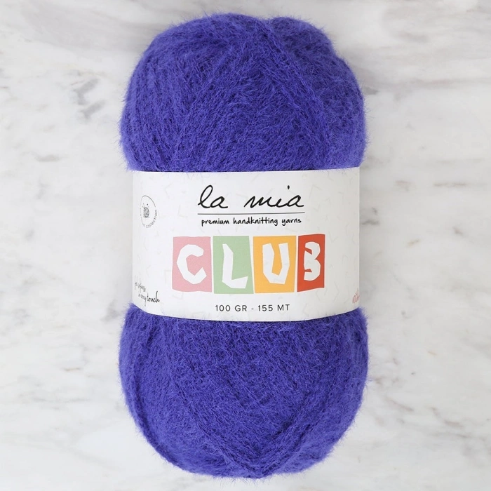 La Mia Club Saks Blue Hand Knitting Yarn - 613