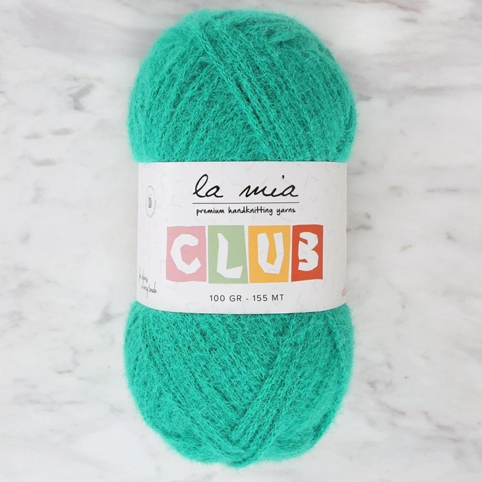 La Mia Club Green Hand Knitting Yarn - 614