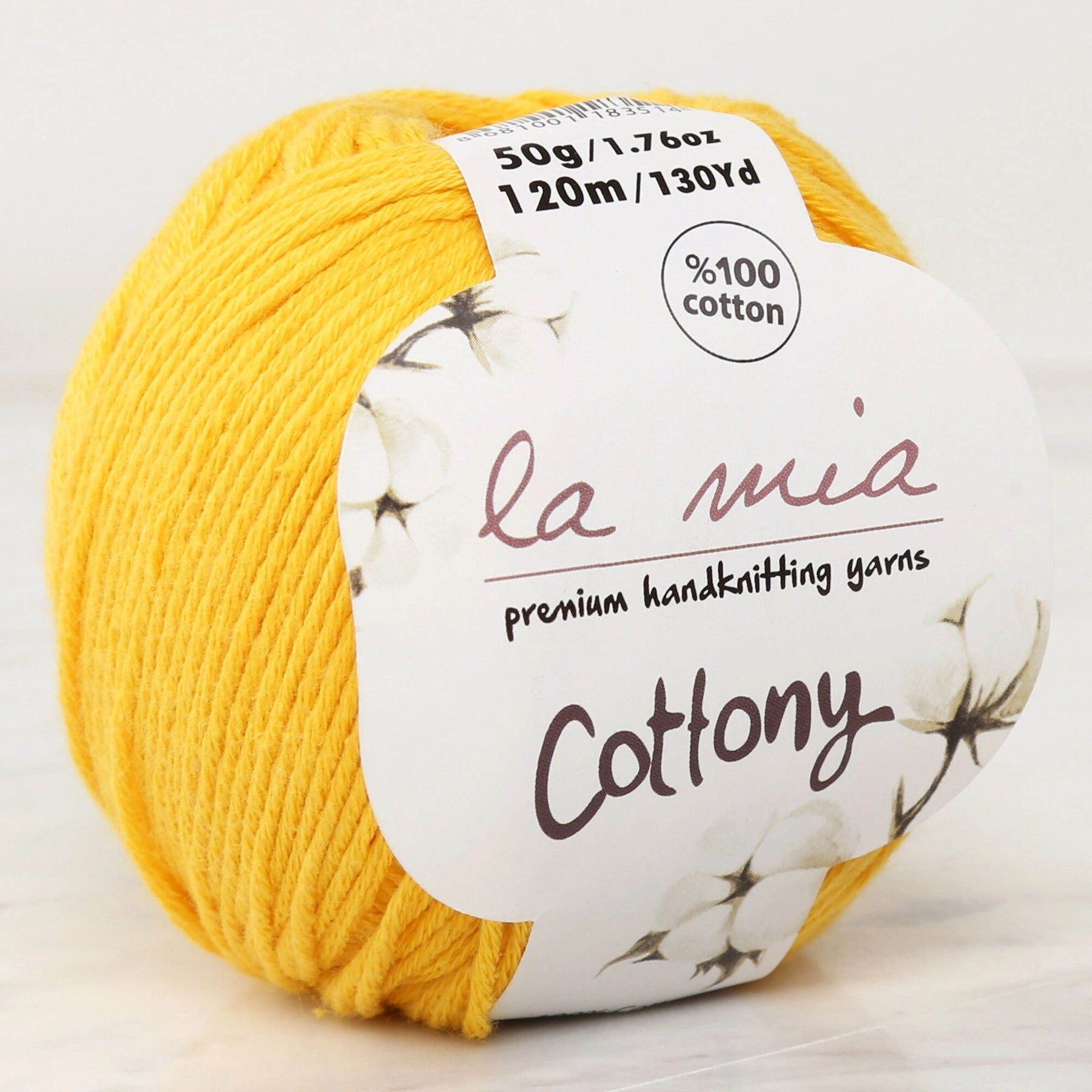 La Mia Cottony Mustard Yellow Baby Hand Knitting Yarn - P18-L018 - 33559