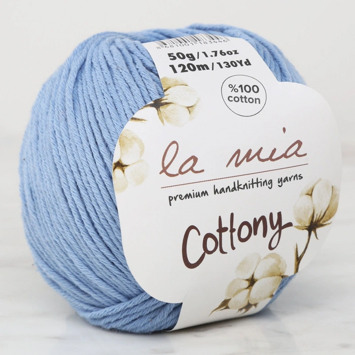 La Mia Cottony Blue Baby Knitting Yarn - P9-L009 - 33568