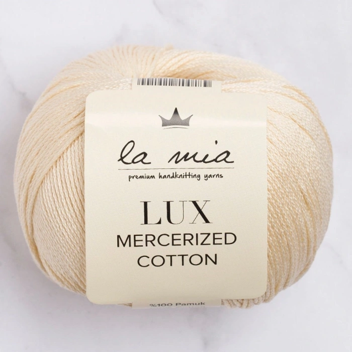 My Lux Mercerized Cotton Beige Hand Knitting Yarn - 174 - 33752
