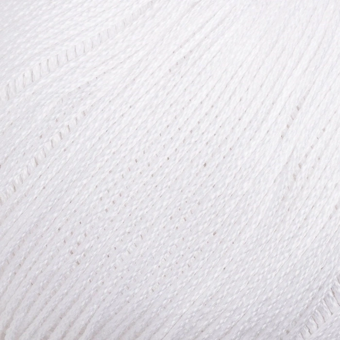 La Mia Lux Mercerized Cotton White Hand Knitting Yarn - 2 - 33742