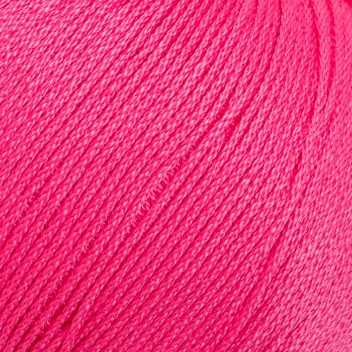 La Mia Lux Mercerized Cotton Fuchsia Hand Knitting Yarn - 35 - 33746