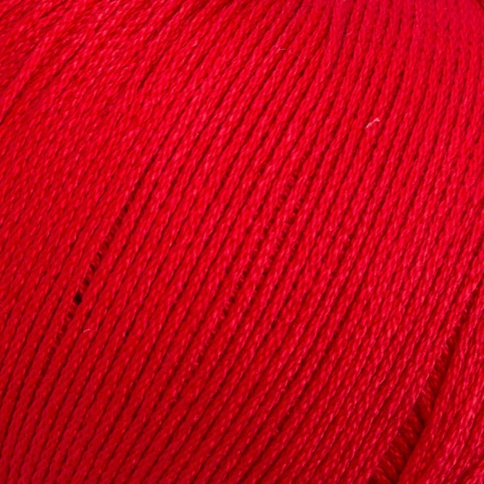 La Mia Lux Mercerized Cotton Kırmızı El Örgü İpi - 19 - 33745