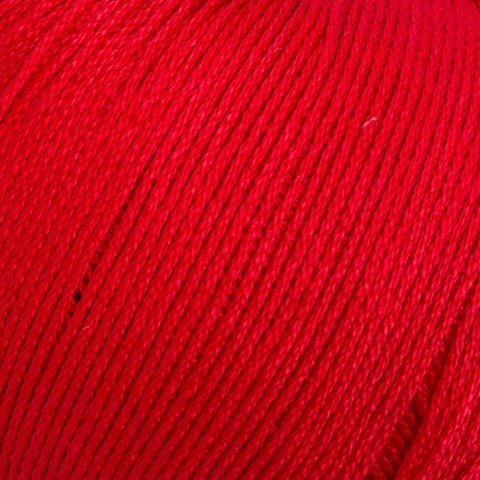 My Lux Mercerized Cotton Red Hand Knitting Yarn - 19 - 33745
