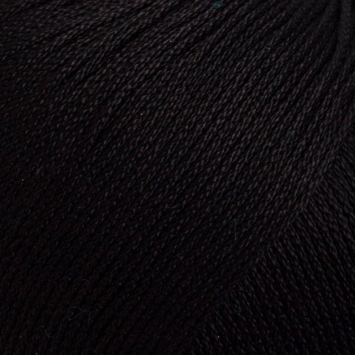 La Mia Lux Mercerized Cotton Siyah El Örgü İpi - 1 - 33741