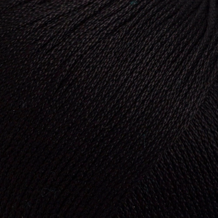 La Mia Lux Mercerized Cotton Black Hand Knitting Yarn - 1 - 33741