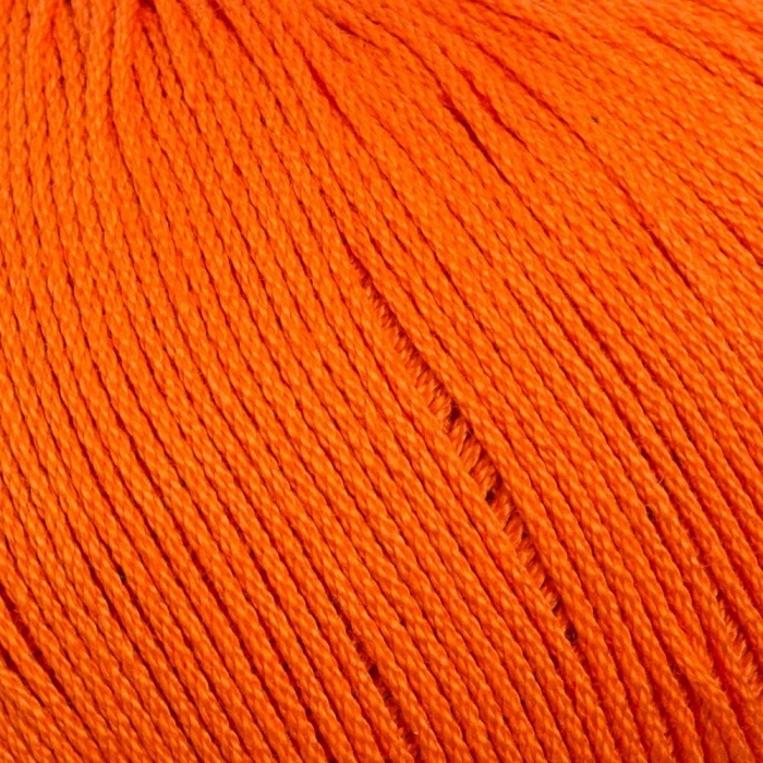 La Mia Lux Mercerized Cotton Orange Hand Knitting Yarn - 194 - 33755
