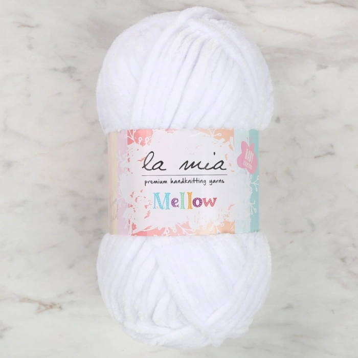 La Mia Mellow Beyaz El Örgü İpi - 901 - 34150