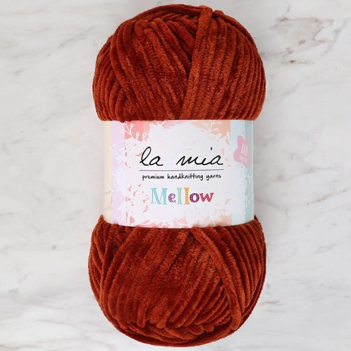 La Mia Mellow Red Coffee Hand Knitting Yarn - 934 - 34171