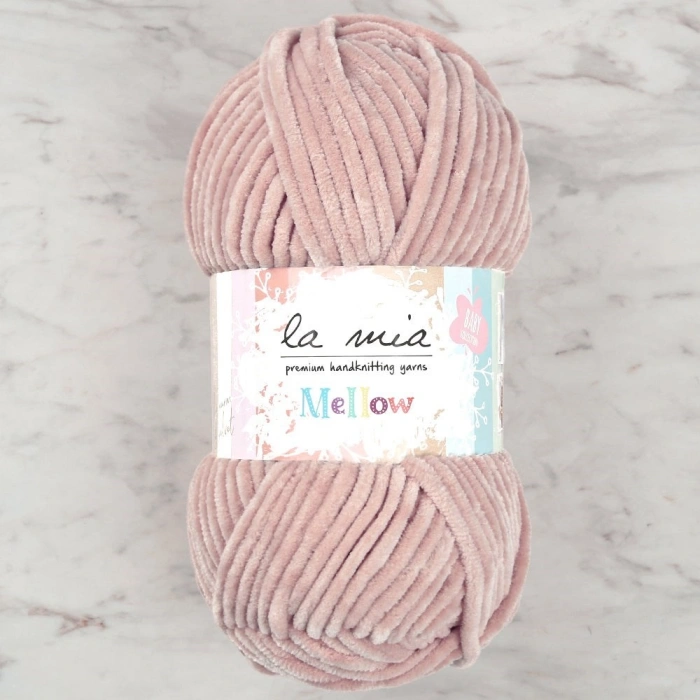 La Mia Mellow Pudra Pembe El Örgü İpi - 924 - 34168