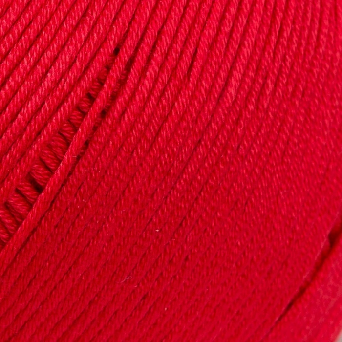 La Mia Mercerized Cotton Red Hand Knitting Yarn - 19 - 33597