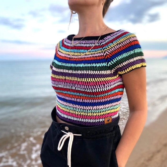 La Mia Mercerized Cotton Red Hand Knitting Yarn - 19 - 33597