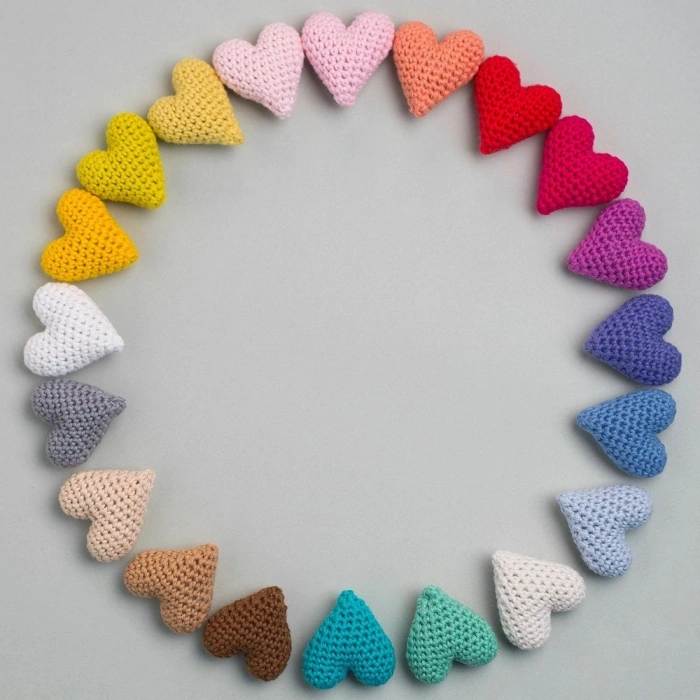 La Mia Mini Cottony 20-Piece Pack 25g Colorful Hand Knitting Yarn - 33845