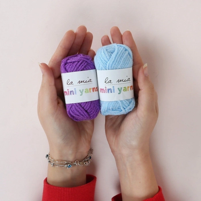 La Mia Mini Yarns 10 paket 10gr Renkli El Örgü