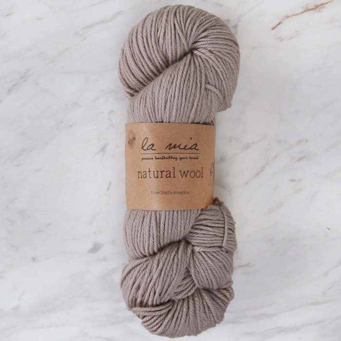 La Mia Natural Wool Beige Hand Knitting Yarn - H3 - 33605