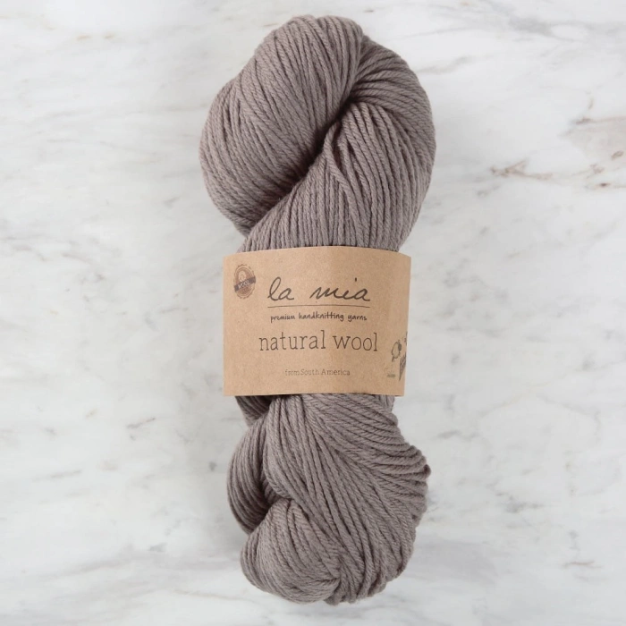 La Mia Natural Wool Koyu Kahverengi El Örgü İpi - H6 - 33603