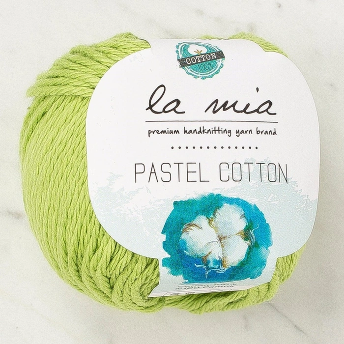 La Mia Pastel Cotton Pistachio Green Hand-Knitting Yarn - L186 - 33960