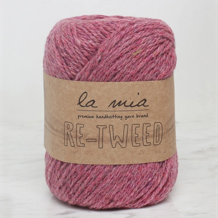 La Mia Re-Tweed Rose Tweed Melange Hand Knitting Yarn - L140 - 34417