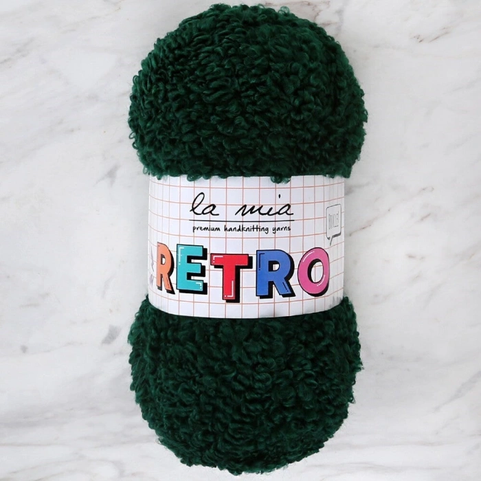 La Mia RETRO Dark Green Hand Knitting Yarn - LM8103