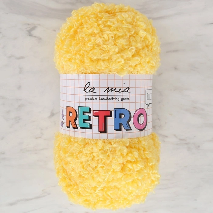 La Mia RETRO Yellow Hand Knitting Yarn - LM0210