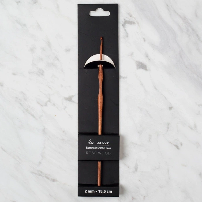 La Mia Rosewood 2 mm 15.5 cm Ahşap Yün Tığ