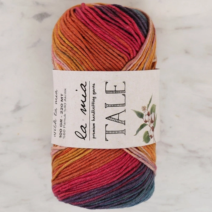 La Mia Tale Marbled Hand Knitting Yarn - LM016