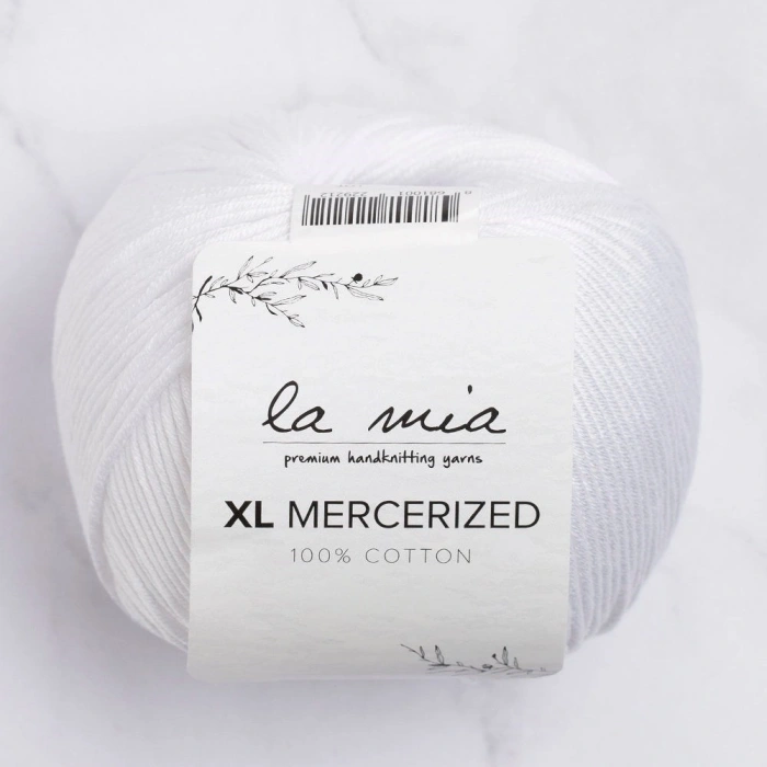 My XL Mercerized White Hand Knitting Yarn - 2 - 33759
