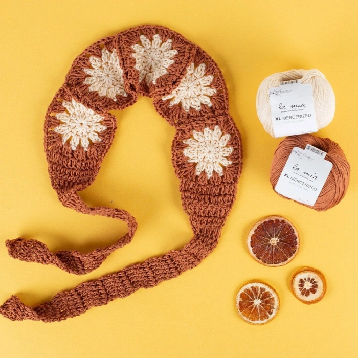 La Mia XL Mercerized Brown Hand Knitting Yarn - 211 - 33773