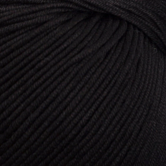La Mia XL Mercerized Siyah El Örgü İpi - 1 - 33758
