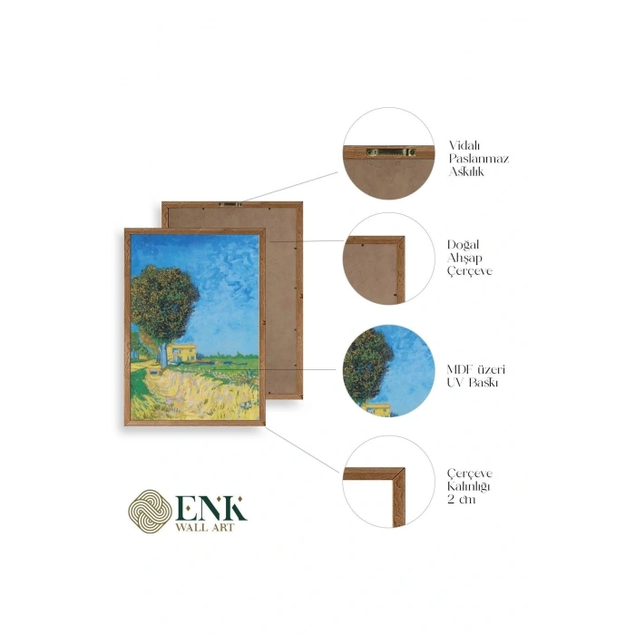 Lane Near Ahşap Çerçeveli Tablo 30 x 42