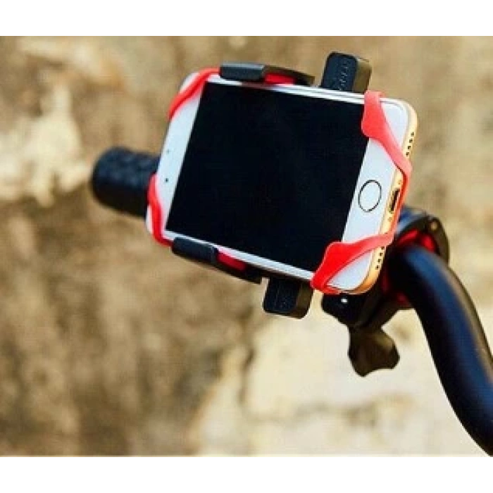 Lastik Destekli Standlı Bisiklet Telefon Tutucu (5365)
