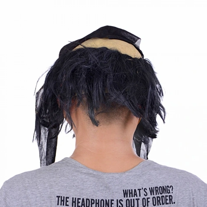 Lateks Saçlı Sakallı Korsan Maskesi (5365)